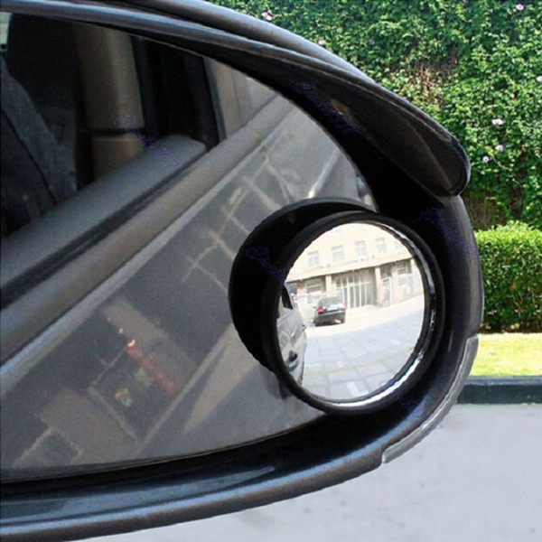 2 Pieces Helpful Car mirror Wide Angle Round Convex Blind Spot mirror for parking Rear view mirror Rain Shade Auto Accessories