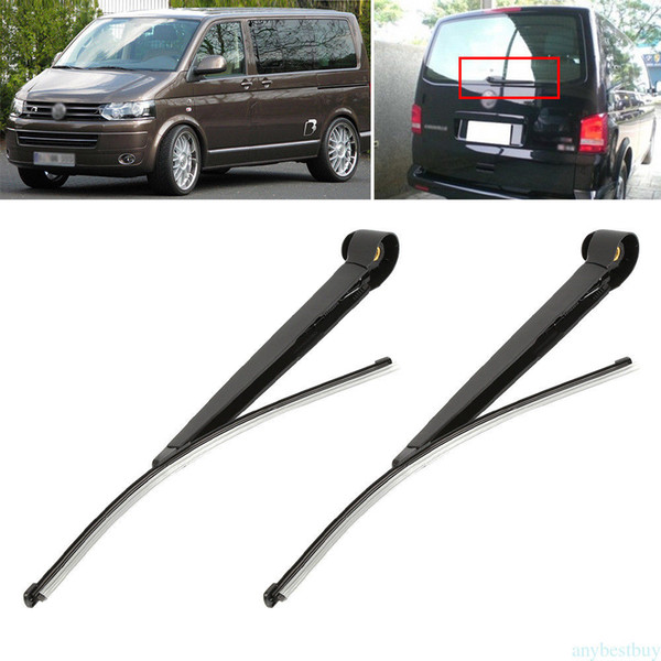 Car Replace For VW Transporter T5 2006-2016 Windshield Wipers Rear Back Windscreen Wiper Arm+Blade Set AAA318