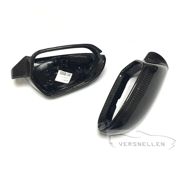 C7 TOP Quality PU Protect Carbon Mirror Caps 1:1 Replacement OEM Fitment Side Mirror Cover for Audi A6L 2012 S6 2013 RS6