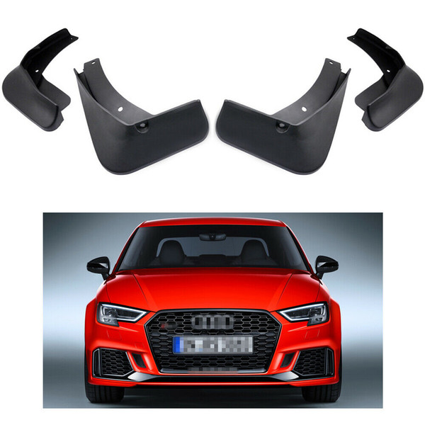 4Pcs Car Mud Flaps Splash Guards Fender Mudguard for Audi RS3 Sedan 2017-2019 18