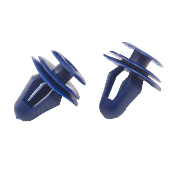 Universal Car Plastic Garnish Fixedining Clips Door Trim Panels Snaps Fastener Blue Retainers Clamps