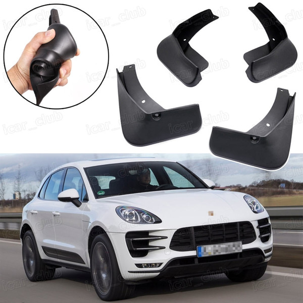 New 4x Car Mud Flaps Splash Guard Fender Mudguard fit for Porsche Macan 2015 2016 2017