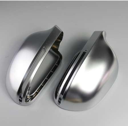 1 Pair of Matte Chrome Rearview Mirror Cover Protection Cap for Audi B8 A4 A5 A6 S4 RS4 S6 RS6 Car Mirror Cover Car String New