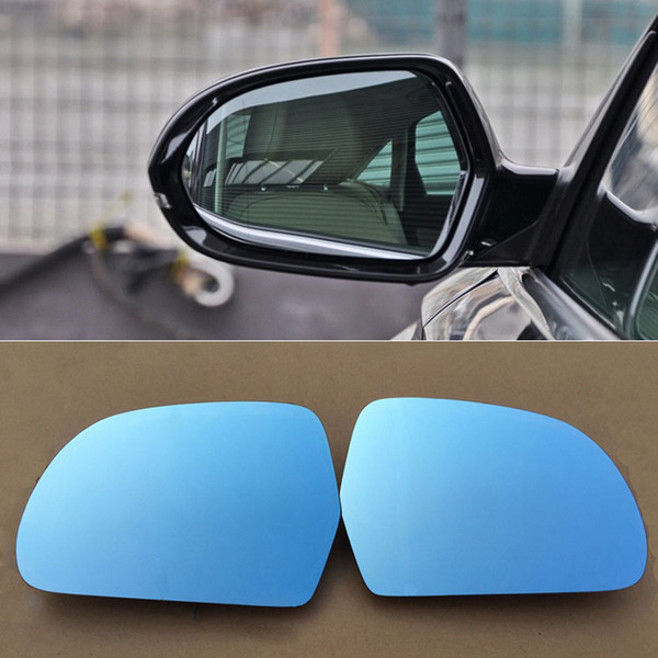 For Audi A6L Car Rearview Mirror Wide Angle Hyperbola Blue Mirror Arrow LED Turning Signal Lights