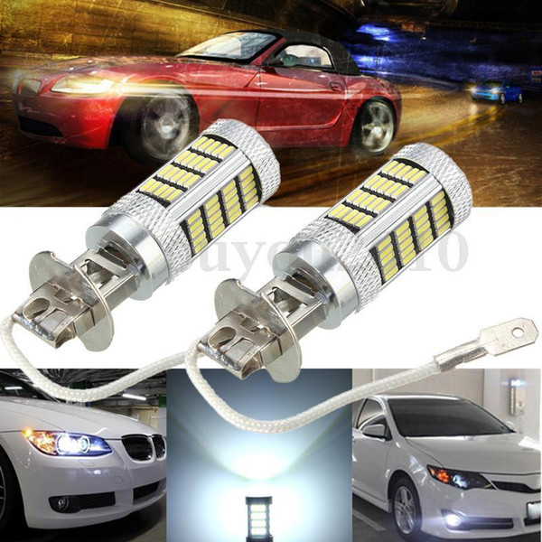 H3 4014 LED 92 SMD High Power Car Fog Driving Light Bulb Lamp 6000K Ice Blue