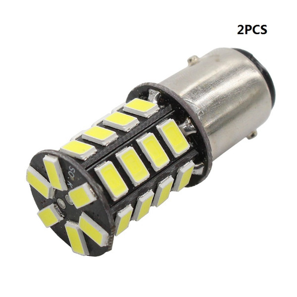 2PCS White LED BAY15D P21W 1157 Daytime DRL Light Bulbs 30SMD 5630 DC 12V Free Shipping