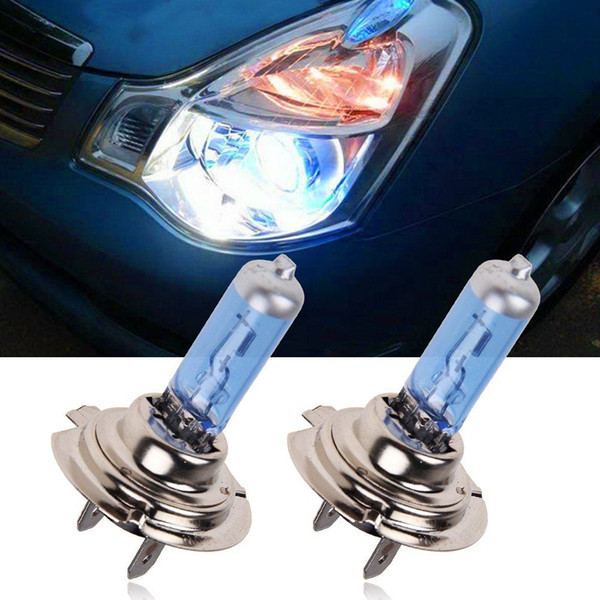 2 Pcs 12V 100W H7 6000K Xenon Gas Halogen Headlight White Light Lamp Bulbs M00035