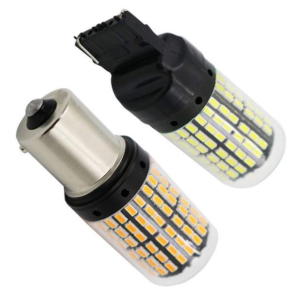 10PCS Canbus Led 1156 BA15S 144smd 1156 BA15S BAU15S 7440 LED Bulbs Backup Reverse Light Brake Lights Turn Signal DC 12V