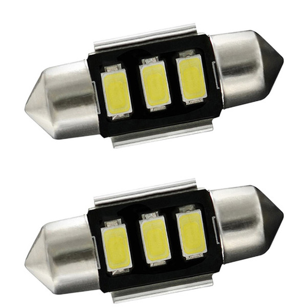 YSY 12V 10pcs festoon 31mm Dome Festoon 3SMD 5630 5730 31mm LED CANBUS Car Interior Reading License plate light No Error white