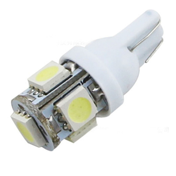 500Pcs Wholesale T10 5 SMD LED 5050 5SMD 5LED W5W 168 194 White Auto Car Side Led Lighting Light Lamp Bulb DC12V