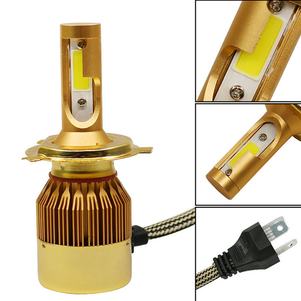 YSY 2X car styling car Lights H4 Led 60W 7600LM LED Headlight H1 H3 H7 H11 9005 9006 Car LED Headlight Bulb COB Chip C6