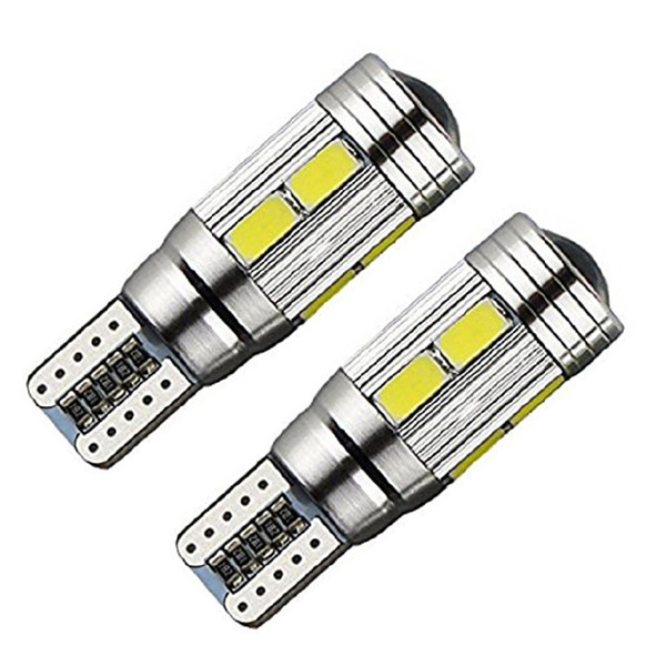 50pcs T10 W5W 10SMD 5630 LED Canbus No Error Car Auto License Plate Light Bulb parking