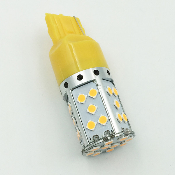 YSY 2X 1156 BAU15S 7440 3156 LED Canbus Error free BA15S P21W S25 3030 35SMD Auto Brake Reverse Lamp DRL Rear Parking Bulbs Yellow/White