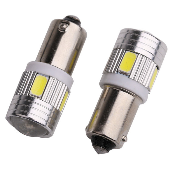 Yushuangyi 100X BA9S White Car Bulbs Led Head Light car Lights t4W Automotive Lamp sourse 6smd 5630 DC12V