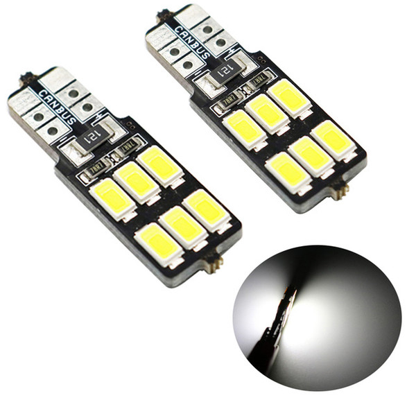 YSY 50pcs Error Free T10 Led w5w T10 led 158 168 194 5630 5730 t10 12smd LED Car Canbus Replacement Light Lamp Bulbs 12v White