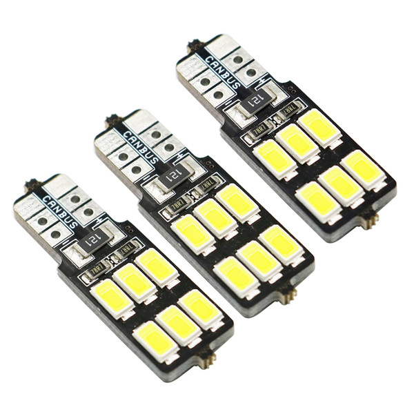 YSY 100X Error Free T10 Canbus Led w5w T10 led 158 168 194 5630 5730 t10 12smd SMD LED Car Replacement Light Lamp Bulbs white