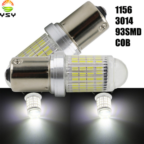 YSY 50X NEW Super brights P21W 1156 BA15S 93 SMD 3014 LED car Auto Tail Side Indicator Lamp Brake parking Lights Bulb DC12V