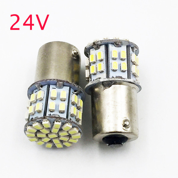 YSY 100PCS BA15S P21W 50SMD 1206 50 Led SMD Car Brake Light Turn Signals Rear Parking Reverse Lamps S25 24V