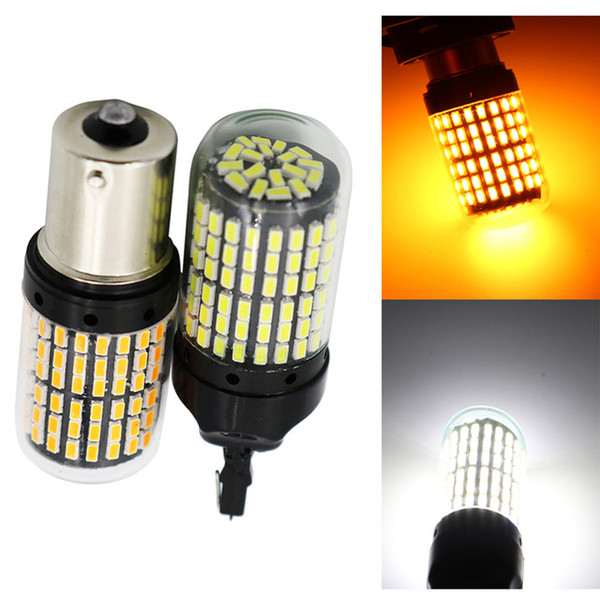 2pcs Canbus Led 1156 BA15S 144smd 1156 BA15S BAU15S 7440 LED Bulbs Backup Reverse Light DC 12V