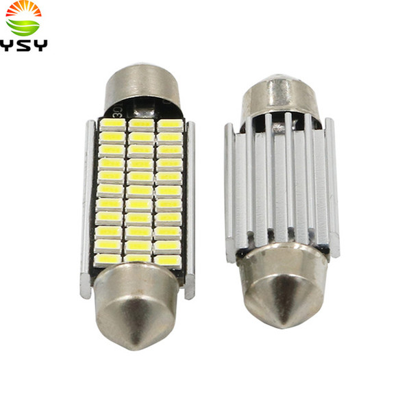 YSY 10pcs 31mm 36mm 39mm 41mm C5W C10W 3014 SMD LED Festoon Light CANBUS NO ERROR Auto Interior Dome lamp Car Reading Bulb