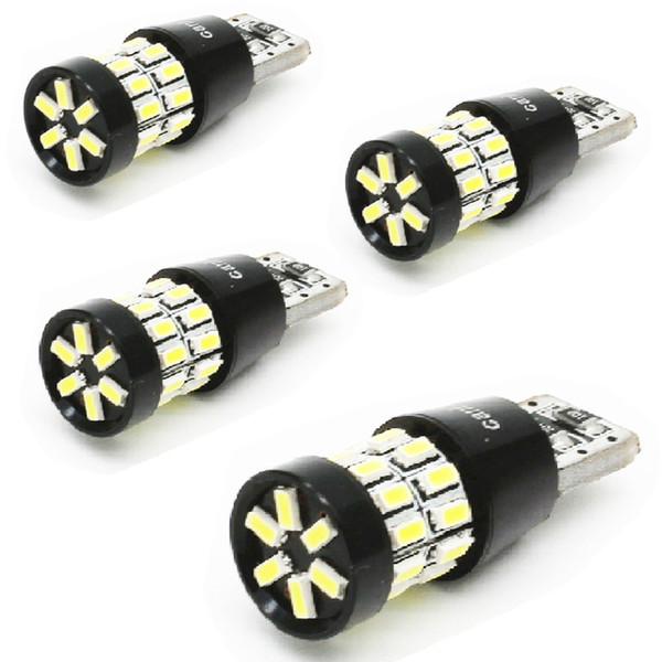 YSY 4pcs/lot T10 30SMD CANBUS 3014 LED 12V 3W 600LM W5W 194 Car Light Auto Lamp White Color CAN BUS Error Free