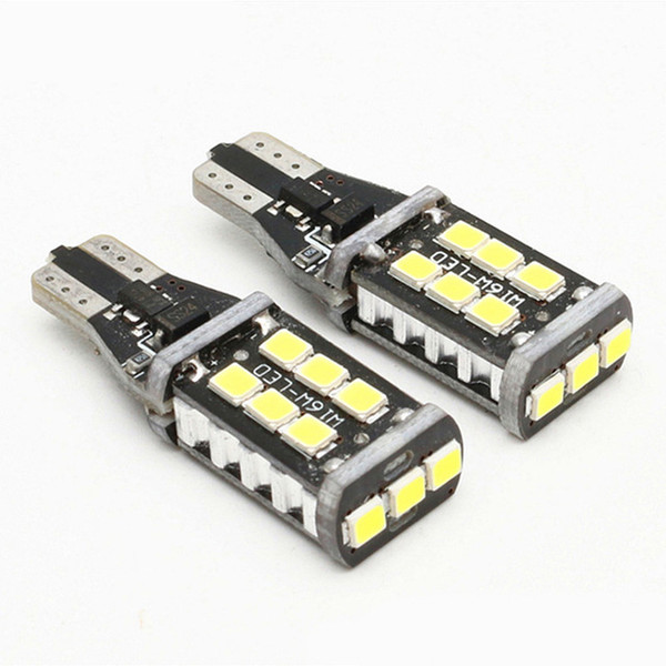 YSY 10pcs T10 15SMD 2835 LED CANBUS ERROR FREE LED Wedge Side Light Bulb W5W 194 Automotive parts light for All Car DC 12V