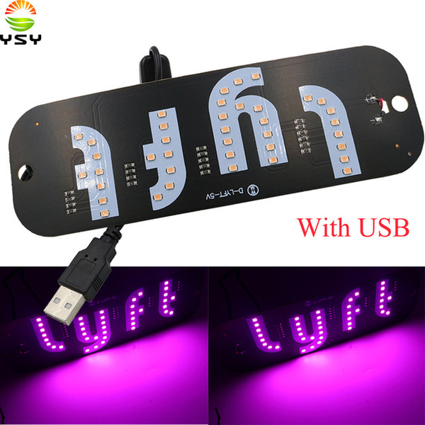 YSY 50X NEW Taxi Libre Uber Lyft Led With USB Light Sign 12V carligh Windscreen Cab indicator Lamp Signal Light Windshield Lamp