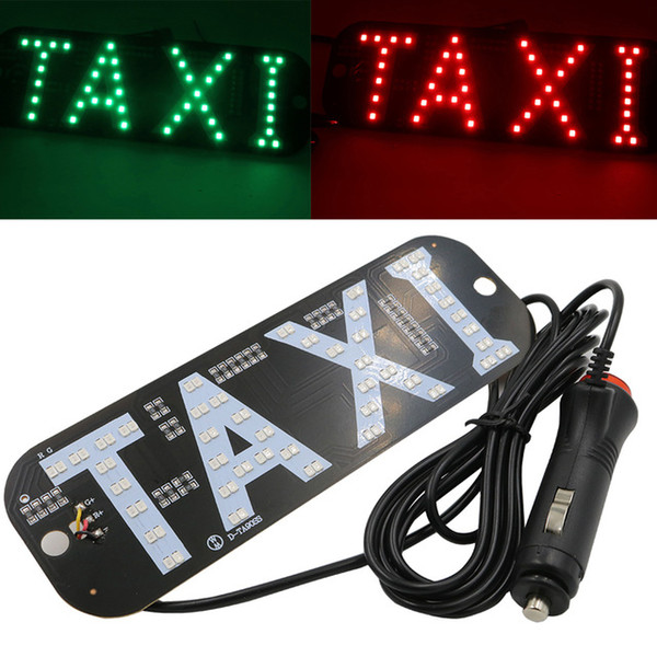 10X Taxi LED Car Windscreen Cab Indicator Lamp Sign Windshield Taxi Light Lamp Dual Color All In One Switch Lighter Charger