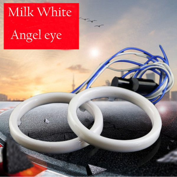 2X Cotton Light Angel Eye LED DRL Car Motorcycle Fog Light Halo Rings Waterproof Auto Headlight Turning Signal Lampshades