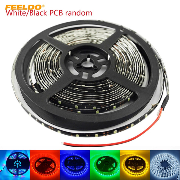 FEELDO 24V 500cm 5-Meter 3528/1210 SMD 300 Leds Waterproof Car Truck Decoration LED Strip Light 6-Color #2135