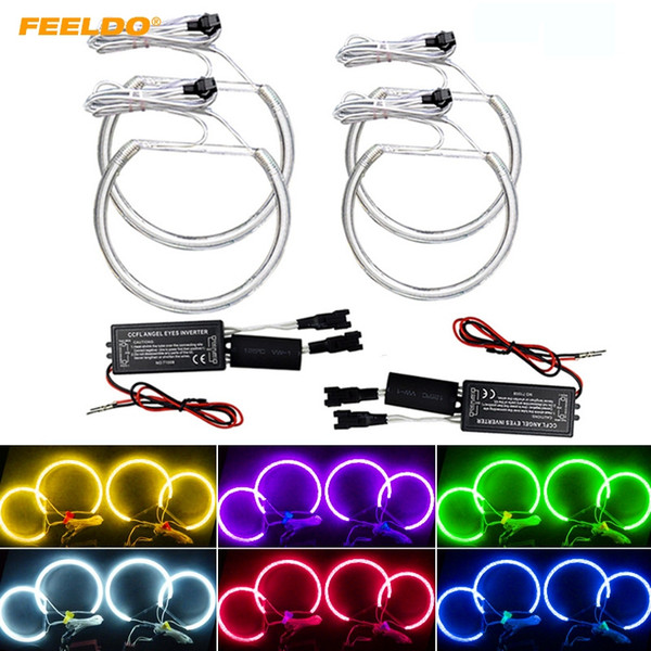 FEELDO Car Headlight CCFL Angel Eyes Light Halo Rings Kits For BMW E46 (NON projector) Car-Styling 6-Color #4174