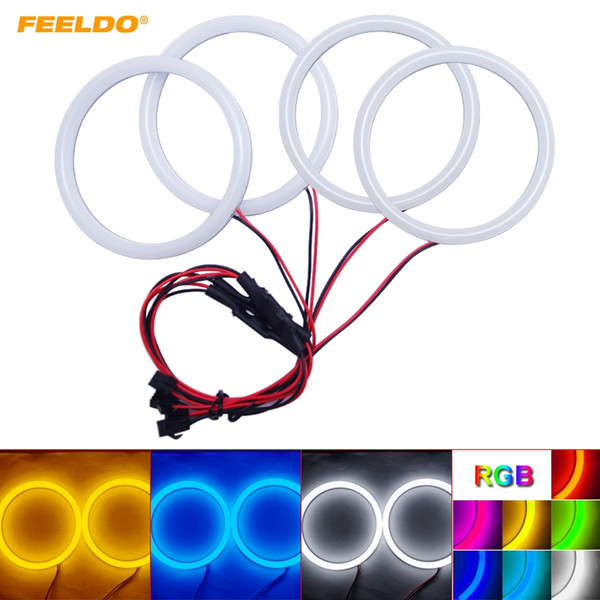 FEELDO Car Xenon Cotton Angel Eyes Halo Ring Light DRL For BMW E46 Coupe 2D (04+)/E46 Cabrio/Z3 Headlight #2238