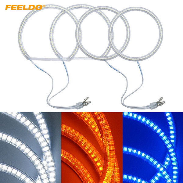 FEELDO Car LED Halo Rings Angel Eyes DRL Head Lamp For BMW E84/X1(2010-2011) Non-projector #3971