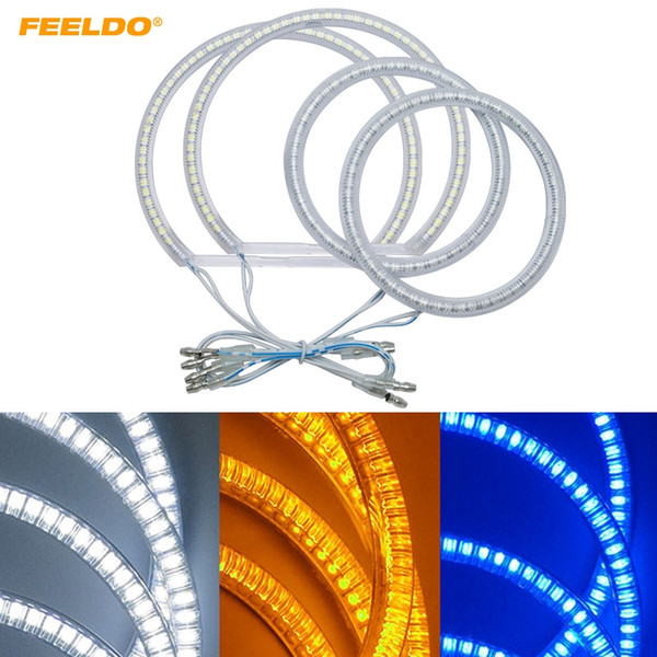 FEELDO Auto SMD Angel Eyes Light Halo Rings DRL For Ford Focus 08+ Headlight 3-Color #3665