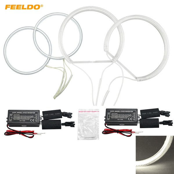 FEELDO 4pcs/set Car CCFL Angel Eyes Light Halo Rings Kits Headlight For Toyota Camry 03-06(projector)/07 #4842