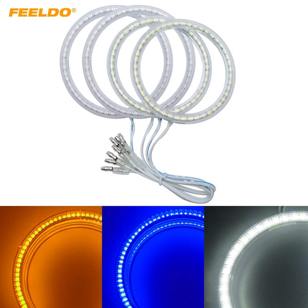 FEELDO Auto SMD Angel Eyes Light Halo Rings DRL For Hyundai Coupe/Tiburon Headlight 3-Color #4353