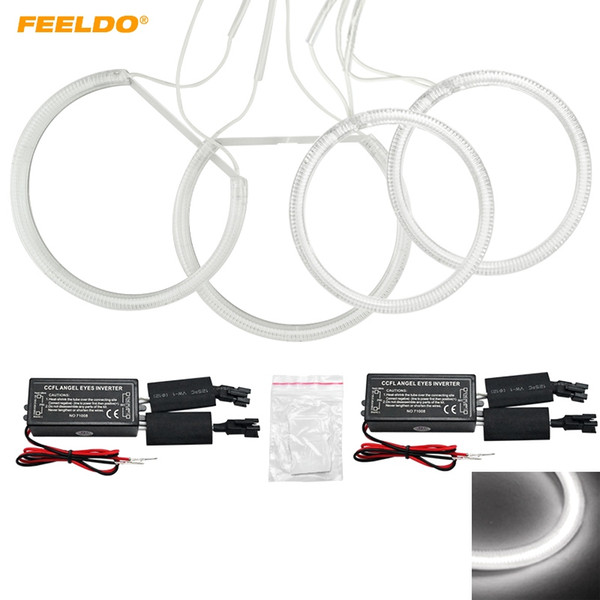 FEELDO 4pcs/Set Special Car CCFL Halo Rings Angel Eyes Light for Chevrolet Aveo 2012 Headlight DRL #1251