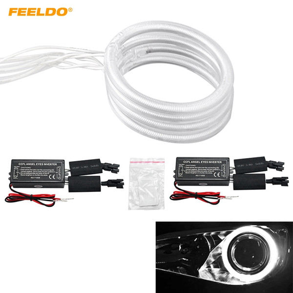 FEELDO Special Car Headlight CCFL Halo Rings Angel Eyes Light for Ford Focus 08+ Bi-xenon DRL #3349