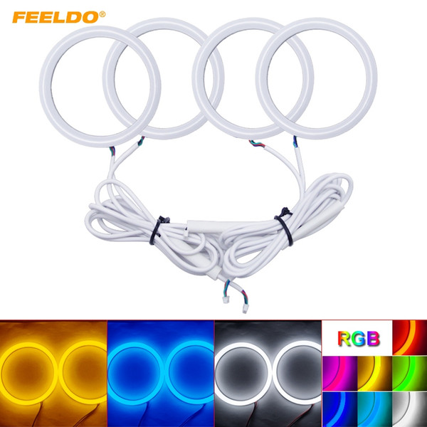 FEELDO Car Xenon Cotton Angel Eyes Halo Ring Light DRL For Toyota Camry 07(EURO/US) Headlight #3099