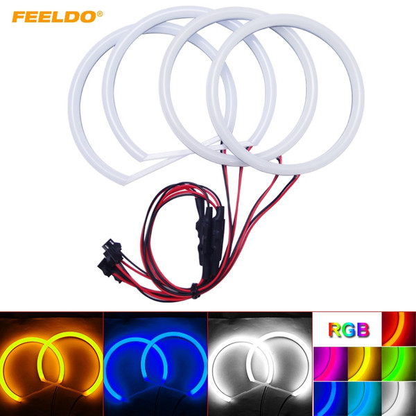 FEELDO Car Xenon Cotton Angel Eyes Halo Ring Light For BMW E84/X1(2010-2011) Non-projector Headlight #4764