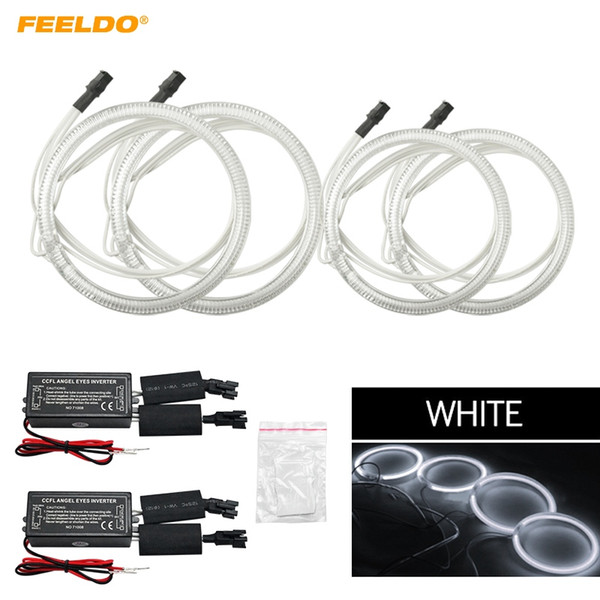 FEELDO Special Car CCFL Halo Rings Angel Eyes LED Headlights for Honda CRV 07/08 DRL #2144