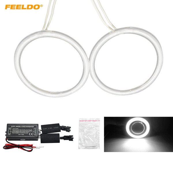 FEELDO White Special Car CCFL Halo Rings Angel Eyes Light for Subaru Legacy DRL Headlight #991