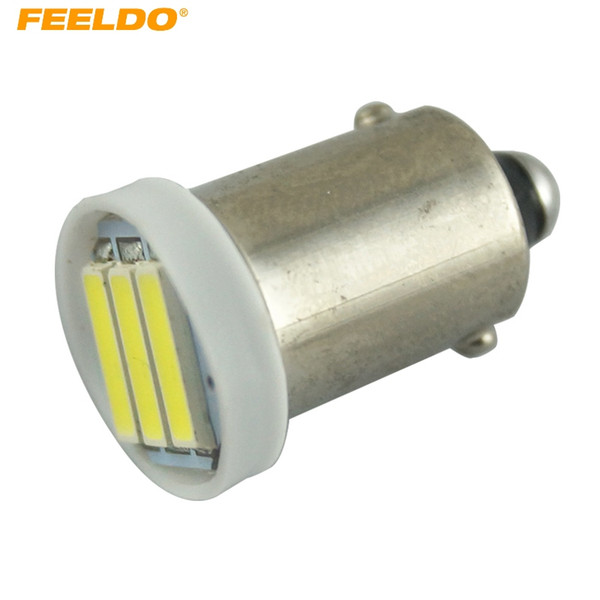 FEELDO 50PCS Super White 1.5W Car BA9S T4W 1895 7014/7020 Chip 3SMD Festoon Dome LED Light Bulbs #4183