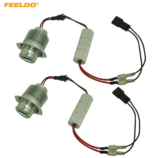 FEELDO Auto 32W White DRL For BMW E90 E91 325i 328i 335i 335xi Angel Eyes LED Halo Ring Marker # 5365