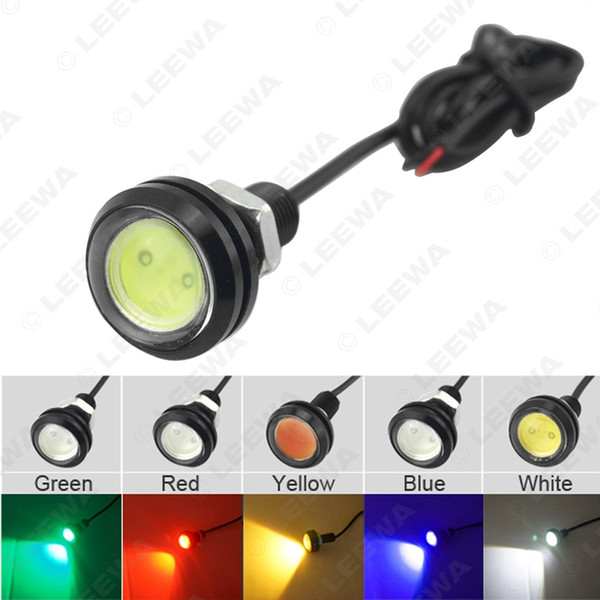 FEELDO Waterproof 4W 23mm Lens Ultra-thin Car LED Eagle Eye DRL Light Tail Backup Brake Rear Lamp Light 5 Colors #1073