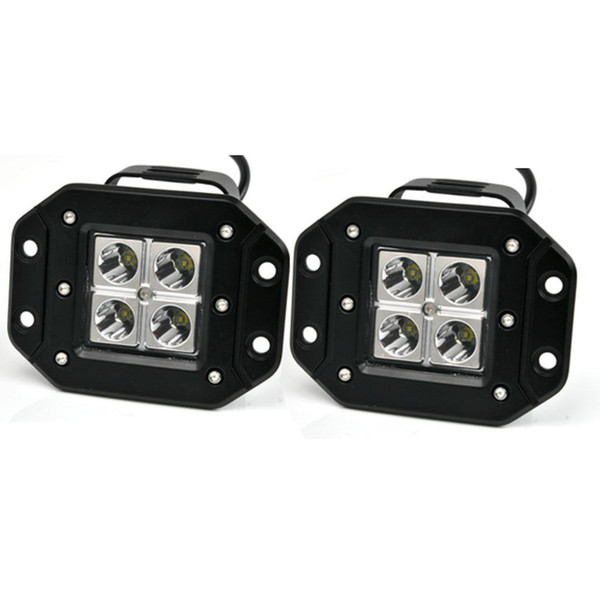 2 pieces High Quality 3 inch 4x3w 12v 24v DC for Jeep Pickup offroad LED Pod Light