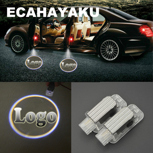 2Pcs Car styling Car door lights logo projector welcome led lamp ghost shadow lights for Mercedes-Benz BMW Toyota Audi