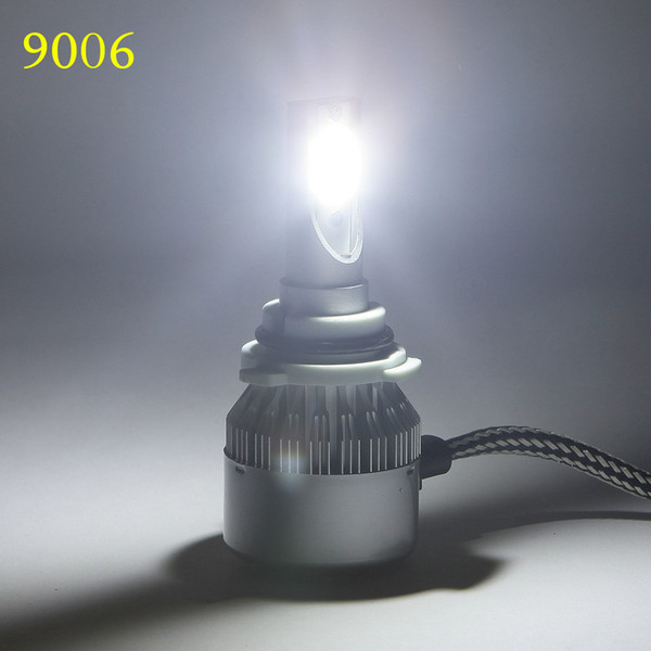 H7 H11 H3 9005 9006 COB LED Car Headlight Bulb 72W 7600LM 6000K Auto Headlamp 12v 24v Car Fog Lights