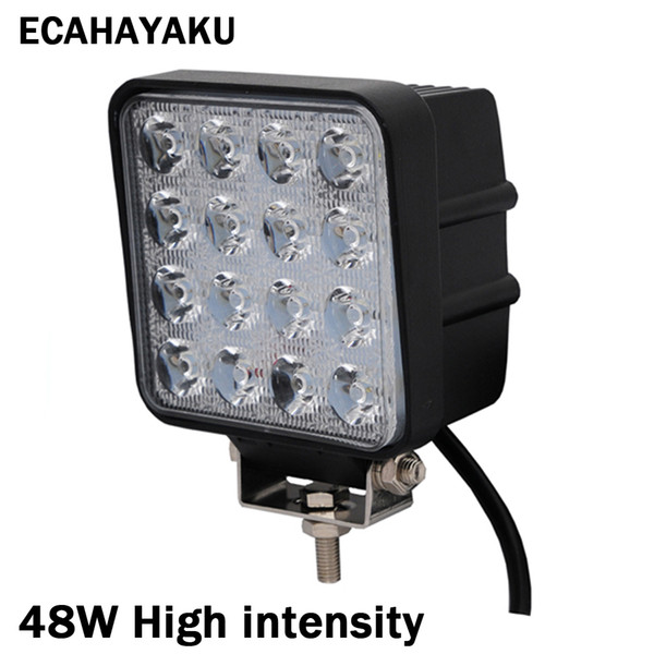 ECAHAYAKU 1pcs 4 inch 48W led work light lamp car 4x4 ATV working lights bar truck Driving fog lamps Spotlights tractor off road