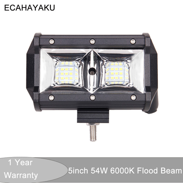 Car accessories LED 54W Tri-row 5inch Car Led Light Bar 6000K for 12V 24V Off Road Boat Car Tractor Trucks 4x4 SUV ATV